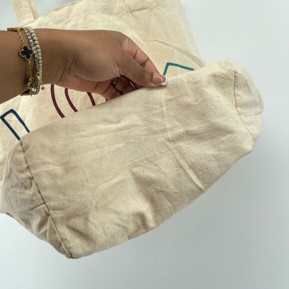 Old Navy Vintage LOVE Double Handle Canvas Tote Bag – Everyday Classic - Picture 6 of 11